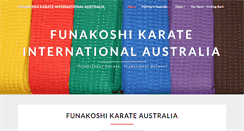 Desktop Screenshot of funakoshikarateaustralia.com.au